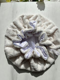 Satin lined,  Warm fleece hair Bonnets